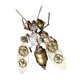 thumbnail image 3 of Colección de modelos de abejas de metal Hobby Manualidades Escultura mecánica Modelo mecánico de bricolaje Estilo A, 3 of 8