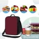 thumbnail image 4 of Fotbe Maroon Lonchera Bolsa de Almuerzo para Hombres y Mujeres, Lonchera de Gran Capacidad, Bolsa de Almuerzo Reutilizable, Bolsa Térmica Aislante, 4 of 7