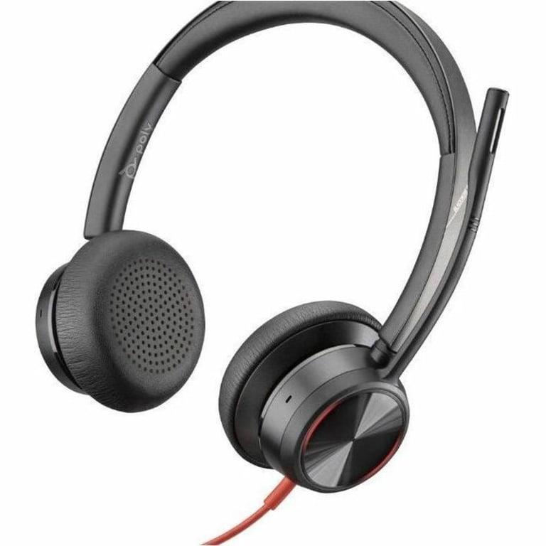 Poly - Blackwire 8225 Wired Headset with Boom Mic (Plantronics 