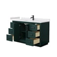 thumbnail image 3 of Wyndham Collection Miranda 54" Wood Single Bathroom Vanity in Black/Green, 3 of 6