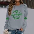 thumbnail image 2 of St Patricks Day Shirt Women Prone To Shenanigans Graphic Holiday Casual Pullover Comfort Colors Sweatshirt, 2 of 6