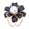 thumbnail image 2 of Hebilla de Bufanda Hugo Perla de Imitación 3 Anillos Negro, 2 of 6
