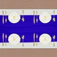 thumbnail image 3 of Camino de mesa de gasa azul zafiro 27.5" x 118" Camino de mesa ligero y elegante Camino de mesa romántico y transparente, 3 of 7