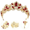 thumbnail image 3 of MasteelfCA Crown with Rhinestones Headband Crystal Hairpiece Wedding Women Hair Accessory, 3 of 7