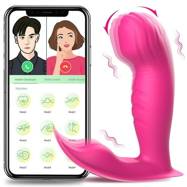 Wearable Vibrators for Women, APP Bluetooth Control Clitoral Stimulators Female G-Spot Vibrators 10 Modes Vibration Masturbator Toys for Women