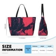 thumbnail image 4 of Fotbe Rock Skull Guitarist Bolsa de Viaje para Playa - Resistente al Agua, Bolsa Tote de Gran Capacidad y Ligera con 7 Bolsillos para Mujeres y Hombres, 4 of 7