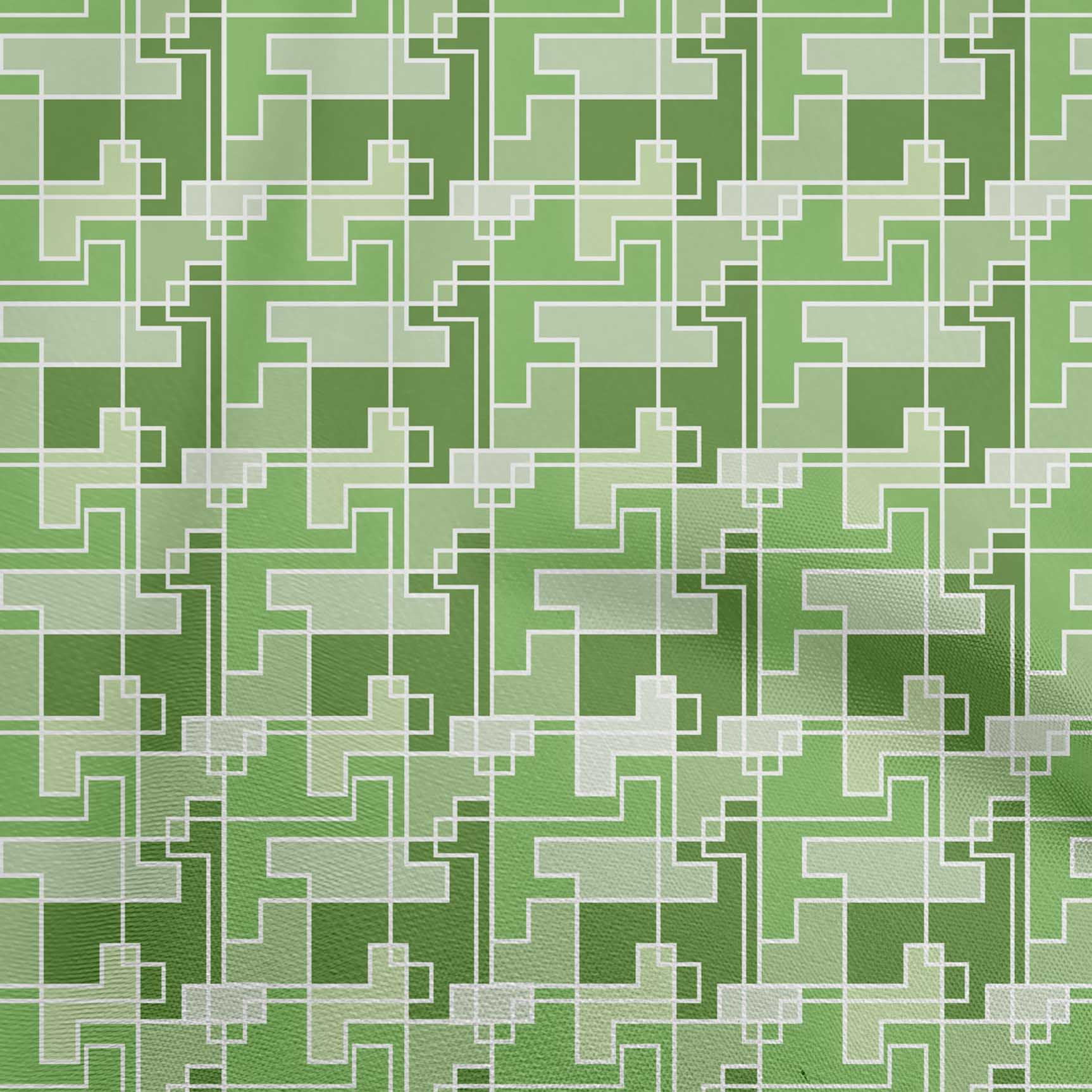oneOone Cotton Poplin Green Fabric Abstracts Sewing Fabric By The Yard ...