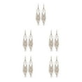 thumbnail image 1 of Minnieouse Pendientes de aleación con gotas de colores para mujer, aretes fáciles de usar y a la moda, con cuentas de colores, color blanco Type2 NO2, 1 of 6