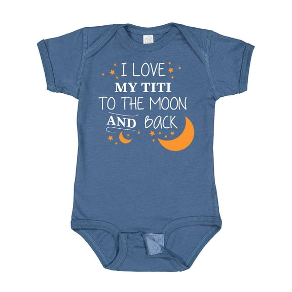 Inktastic I Love My Titi to the Moon and Back Boys or Girls Baby Bodysuit