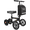 BLACK, variant on All Terrain Steerable Knee Scooter Crutch Alternative,Deluxe Medical Scooter Double Handbrake,for Adults Injured Ankle & Foot Recovery Scooter in Black