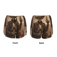 thumbnail image 5 of Lsque Western Skull Cowboy Printed Women's Running Shorts with Liner Pockets,Elastic Quick Dry Workout Athletic Gym Yoga Shorts,Womens High Waist Shorts-XX-Large, 5 of 9