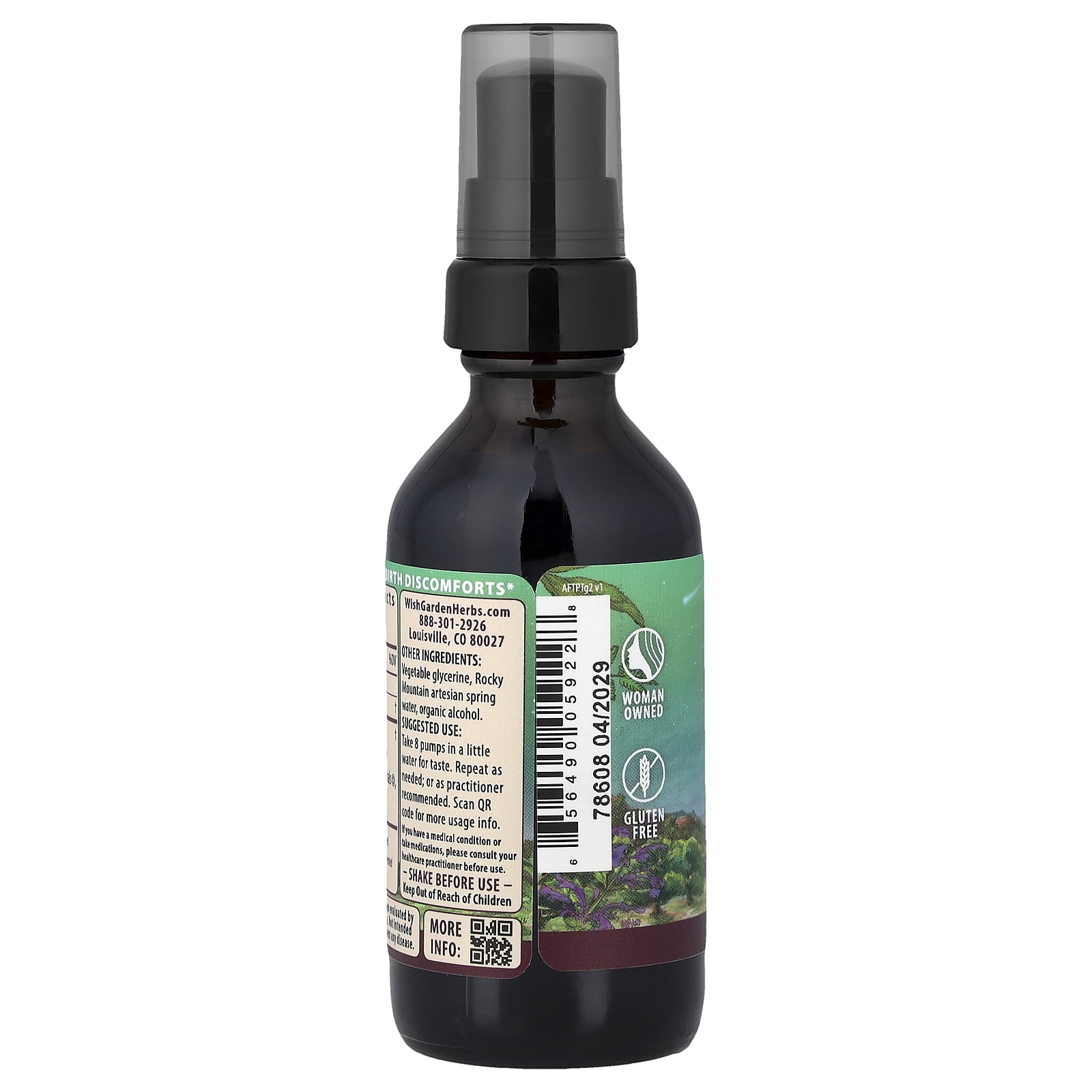 WishGarden Herbs Afterease, After Birth Contractions, 2 fl oz (59 ml)