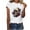 #04 White, variant on Busydd Summer Tops for Women Stylish Skull Print T Shirts for Women Casual Short Sleeve Round Neck Graphic Tees Comfy Lightweight Cotton T-Shirts XL