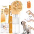 thumbnail image 1 of Dog Bath Brush with Soap Dispenser | Soft Silicone Pet Massage & Detangling Tool | Gentle Cleaning for Long/Short Hair Dogs & Cats, 1 of 3