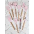 thumbnail image 3 of Kitchen Utensils Set 11Pcs Silicone Non-stick Barreled Cooking Utensils Set Silica Gel Utensil Wooden Handle Kitchenware Set, 3 of 5