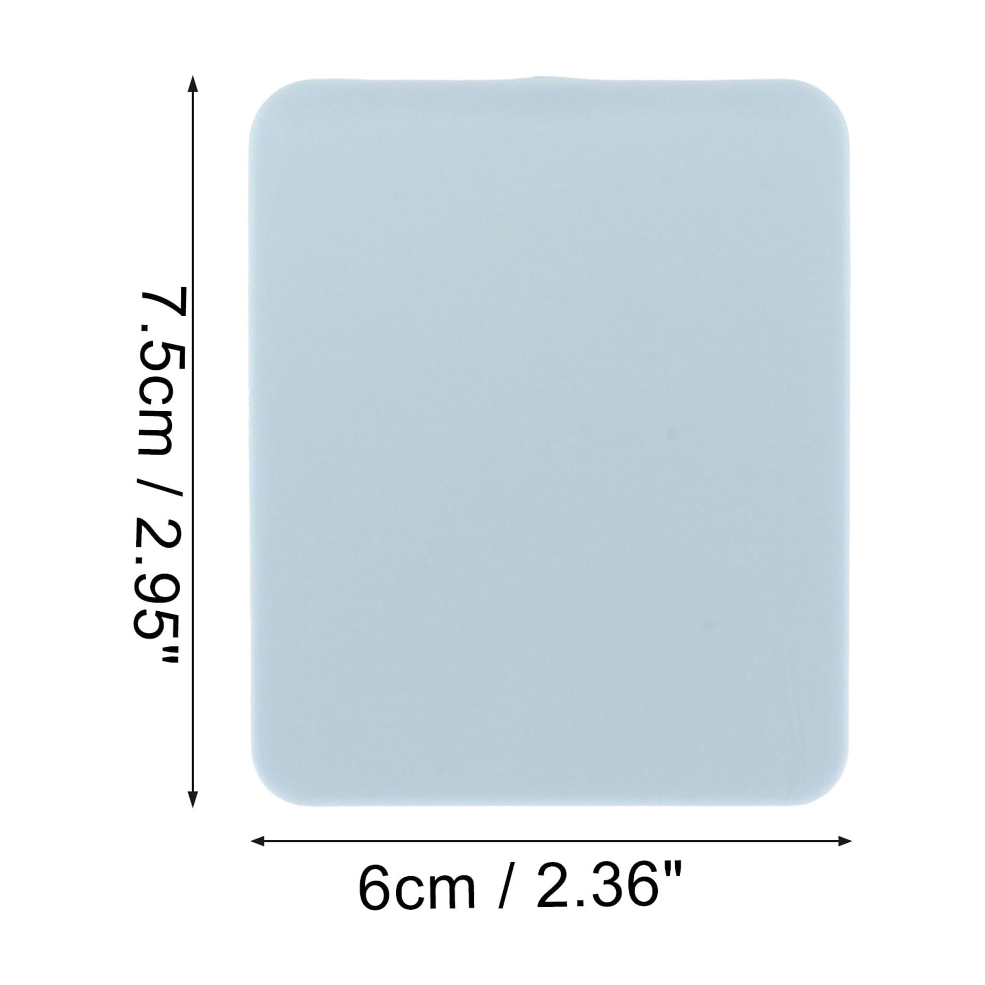 Unique Bargains Square Compact Mirror Cosmetic Mirror 1 Pc Blue