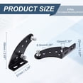 thumbnail image 2 of Uxcell 10mm Ball Stud Mounting Bracket, 2pcs Arc-shaped Gas Spring Struts Lift Support Brackets with 4pcs Nuts and 4pcs Ball Studs for Skylight Tool Box Engine Cover Lid, Black, 2 of 6