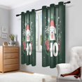 thumbnail image 2 of Yayeee Window Curtains Light Filtering 63"x42" Grommet Panel Pair Home Living Room Decor, Christmas Dog, 2 of 7