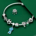 thumbnail image 4 of Bling Jewelry Womens Player Sports Soccer Mom Charm Bead Sterling Silver for European Bracelet, 4 of 4
