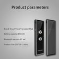 thumbnail image 4 of Translator, Language Device Bluetooth 4.2/App 97 Languages Translation in Real Time for Voice/Text/Photo, A_Black 1 Translator, By Meiiso, 4 of 9