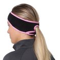 thumbnail image 4 of Diademas con agujeros Sunnimix para Mujeres niñas bandas elásticas para el Cabello calentador de envoltura para cabez Rosa rosado, 4 of 6