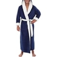 thumbnail image 1 of Peignoir long à capuche pour hommes Robe de nuit douce Robe de chambre, 1 of 1