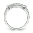 thumbnail image 2 of 925 Sterling Silver Rhodium-plated Cubic Zirconia Ring Size 6, 2 of 7