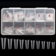 thumbnail image 2 of Puntas de uñas transparentes, 400 piezas de uñas postizas acrílicas con estuche de almacenamiento, 10 tamaños de uñas postizas largas para salones de uñas de dama y arte de uñas DIY en el ho, 2 of 5