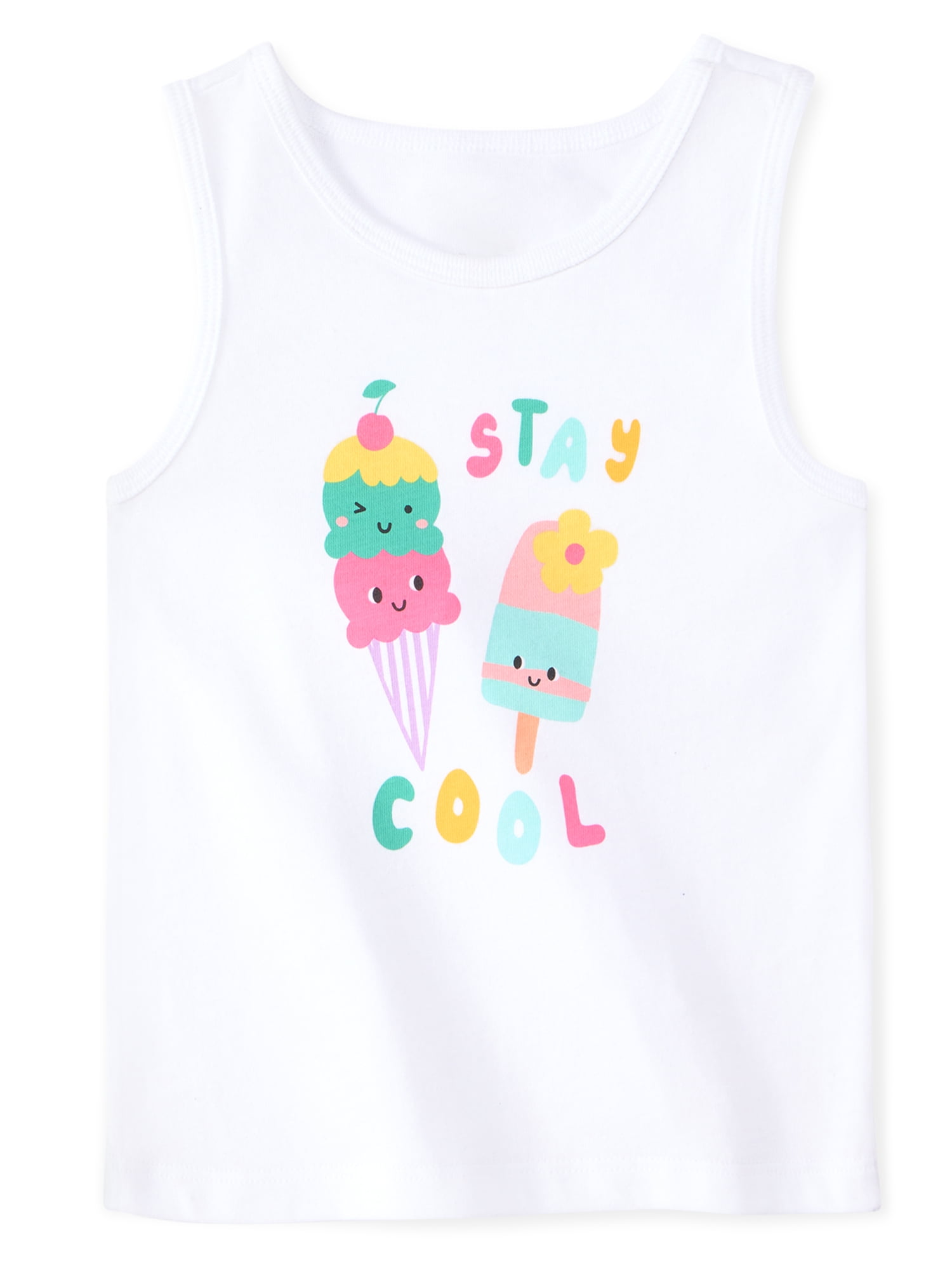 Garanimals Newborn, Baby & Toddler Girl Cotton 3-Piece Set, Tank, Tee & Pull-On Shorts, Sizes 0-6T
