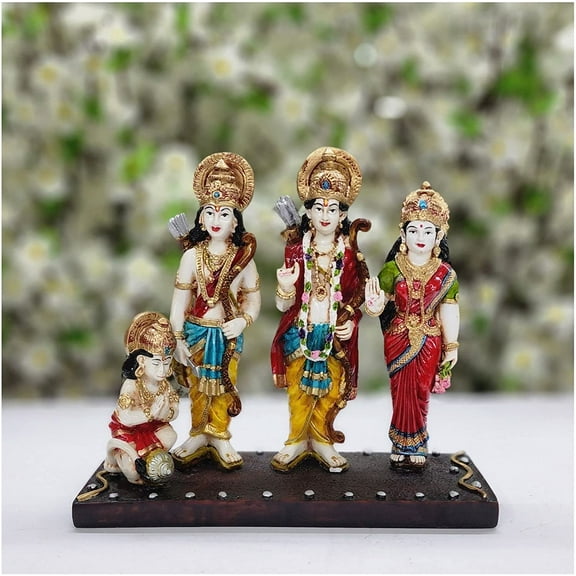 Ram Darbar Statue Lord Rama, Lord Hanuman, Lord Lakshman, Sita MATA Idol Ram Family Statue Hindu God Family Statue Ram Parivar Statue Indian Handcrafted God Statue Indian Decor - AtoZ India Cart