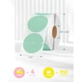 thumbnail image 2 of 1" Color Circle Thermal Sticker Label, Self-adhesive Round Direct Thermal Label, 2 of 5
