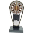 thumbnail image 1 of Gear Clock Vintage Chain Creative 3D Hollow Restaurant Bar Decor marrón, 1 of 6