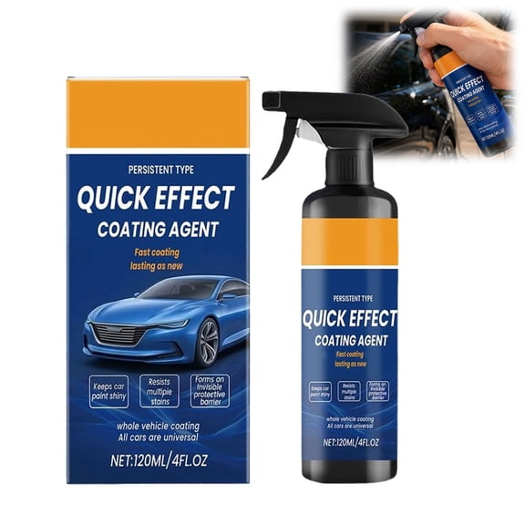 Car Paint Restorer Spray, Nano Quick Ceramic Coating, Waterless Hydrophobic Shine, Anti‑Scratch Quick Effect, Easy Wipe‑On Protection
