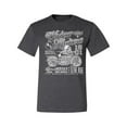 thumbnail image 2 of Wild Bobby, 1901 Widow Makers Skeleton Motorcycle Cars and Trucks Men's Graphic T-Shirt, Heather Black, 4XL, 2 of 3