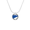 thumbnail image 2 of Delight Jewelry Acrylic 3/4" Royal Blue Megaphone Gymnastics Mom Ring Charm Necklace, 18", 2 of 4