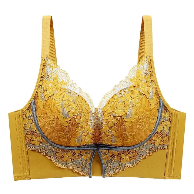 Ropa interior de brocado con flores de estilo nacional de salón de belleza, colección de pechos antiflacidez sin aros, sujetador push up de pecho pequeño