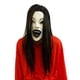 thumbnail image 4 of Máscara de Diablo de Terror, Máscara de Halloween Escalofriante con Cabello, Ojos Sangrientos y Boca Rota, Máscara de Terror de Alta Calidad, Disfraz de Cosplay y Fiesta Temática, Unisex, 7.09X3.94X1, 4 of 6