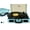 Blue-without BT, variant on Ahiya Vinyl Turntable with Built-in Stereo Speakers and Replacement Needle, 3 Speed, Black, KTS-601