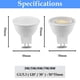 thumbnail image 3 of Foco LED GU10 MR16 AC220V 110V superbrillante, reemplazo de luz blanca cálida, lámpara halógena adecuada para cocina, 50W, 100W, 1-12 unidades, 3 of 4