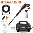 thumbnail image 2 of Senix 1700 PSI 1.2 GPM 13 Amp Electric Pressure Washer with Turbo Nozzle and Foam Cannon, Model HPWE13-L, 2 of 11