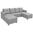 thumbnail image 3 of Sala Esquinera Modular en U El Bazar Store Luxor Lino Gris plata 160x270x160 cm 3 Piezas, 3 of 4