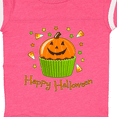 thumbnail image 4 of Inktastic Happy Halloween- cute pumpkin cupcake Boys or Girls Baby Bodysuit, 4 of 5