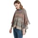 thumbnail image 5 of Poncho tipo chal de punto con degradado y superposición de murciélago para otoño e invierno estilo bohemio para mujer, para comercio exterior, con borlas, 5 of 5
