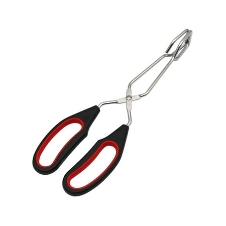 

Scissor Cooking Tongs Stainless Steel Kitchen Tongs with Comfortable Handle for Cooking Barbecue BBQ Grilling Frying M