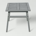 Manor Park Wood Outdoor Coffee Table with Chevron Design, Grey Wash