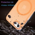 thumbnail image 5 of for iPhone SE 2022/2020 Case, Magnetic Phone Case for iPhone 6/6S/7/8, Compatible with MagSafe Translucent Skin Feeling Shockproof Case Cover iPhone SE 3rd/2nd 4.7'' for Men Women Gifts, Orange, 5 of 17