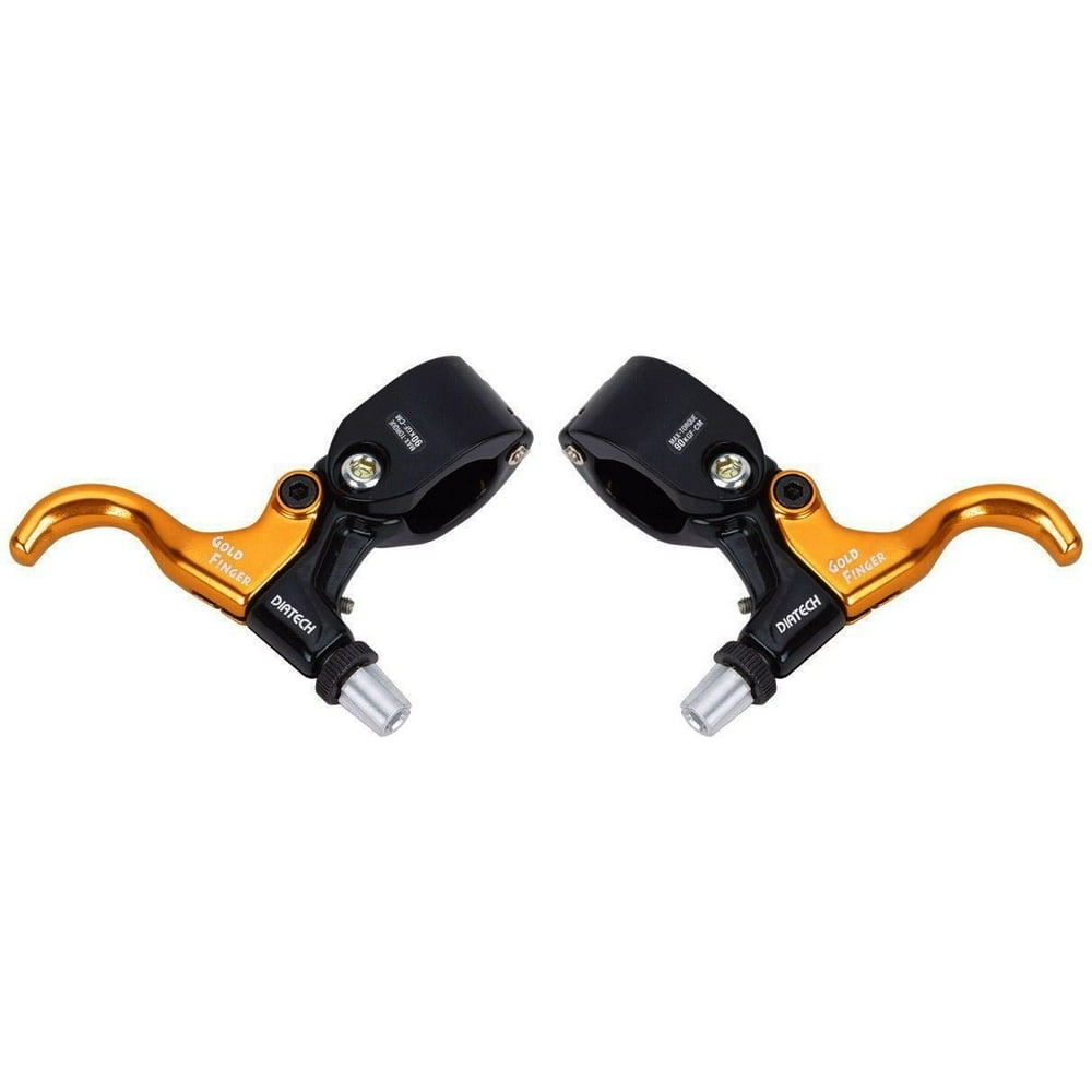 GOLDFINGER Fixie Track BMX Bike Brake Lever Set Gold