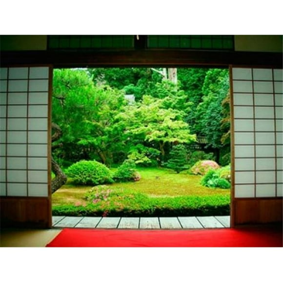 Danita Delimont PDDAS15STE0077 Traditional Architecture & Zen Garden Kyoto Japan Poster Print by Shin Terada, 21 x 16
