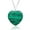 Malachite, variant on 10pcs Natural Crystal Healing Stone Necklace Heart Shaped Chakra Necklace 3cm-Malachite