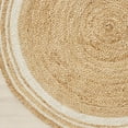 thumbnail image 3 of Kh Handloom Handmade Hand Braided Natural Jute Round Floor Area Rug 3 x 3 Feet, 3 of 5